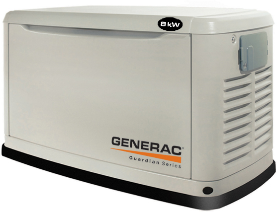 Резервный газовый генератор Generac 8 кВт