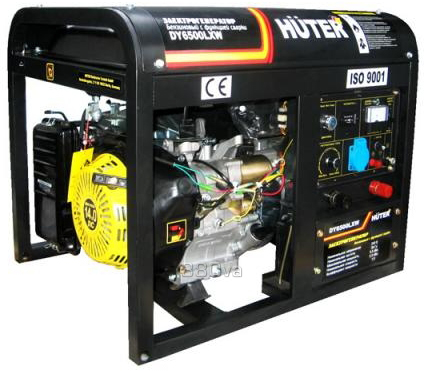 Бензогенератор, сварочник Huter DY6500LXW