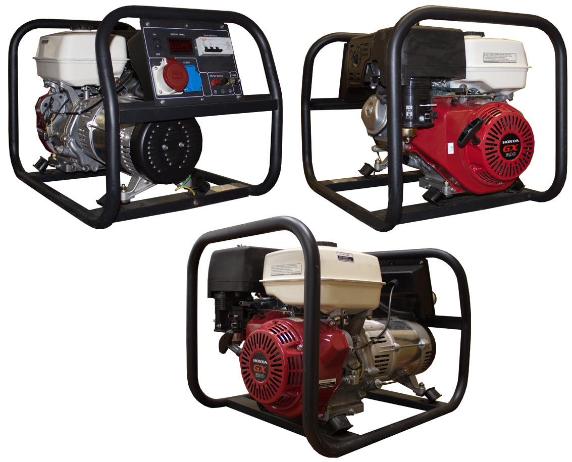 Генератор бензиновый ITC POWER GGH9000C-3 (с двигателем Honda)